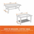 thumbnail image 5 of Modern Leisure Basics Patio Coffee Table Cover, 37"L x 22"W x 17"H, Sage Green, 5 of 13