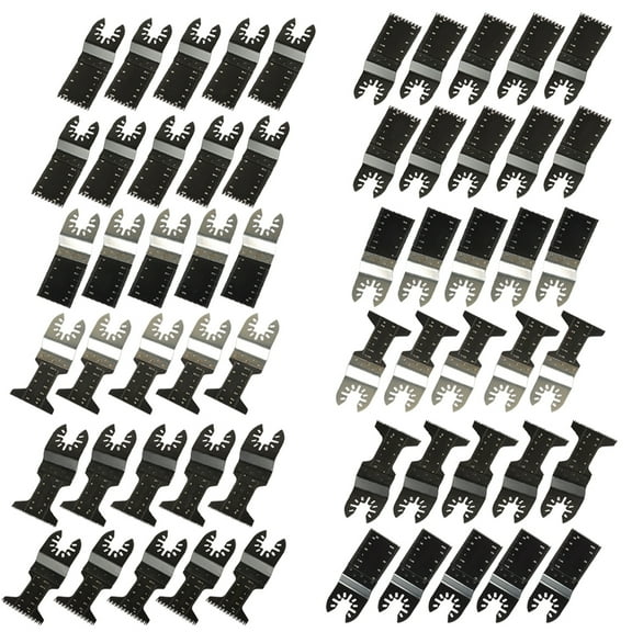 labwork Universal Metal Wood Plastic Multitool Blades Quick Release Saw Blades 60Pcs