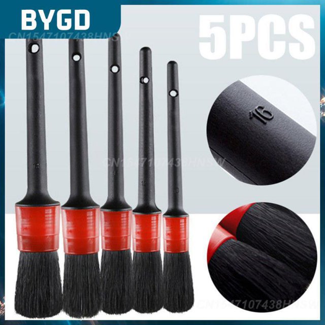Telescopic Cleaning Accessories Air Outlet Brush Natural Car Detailing Brush Scratch Free Detailing Brushes Multifunctional5pcsUnited States He Qiyong unisex
