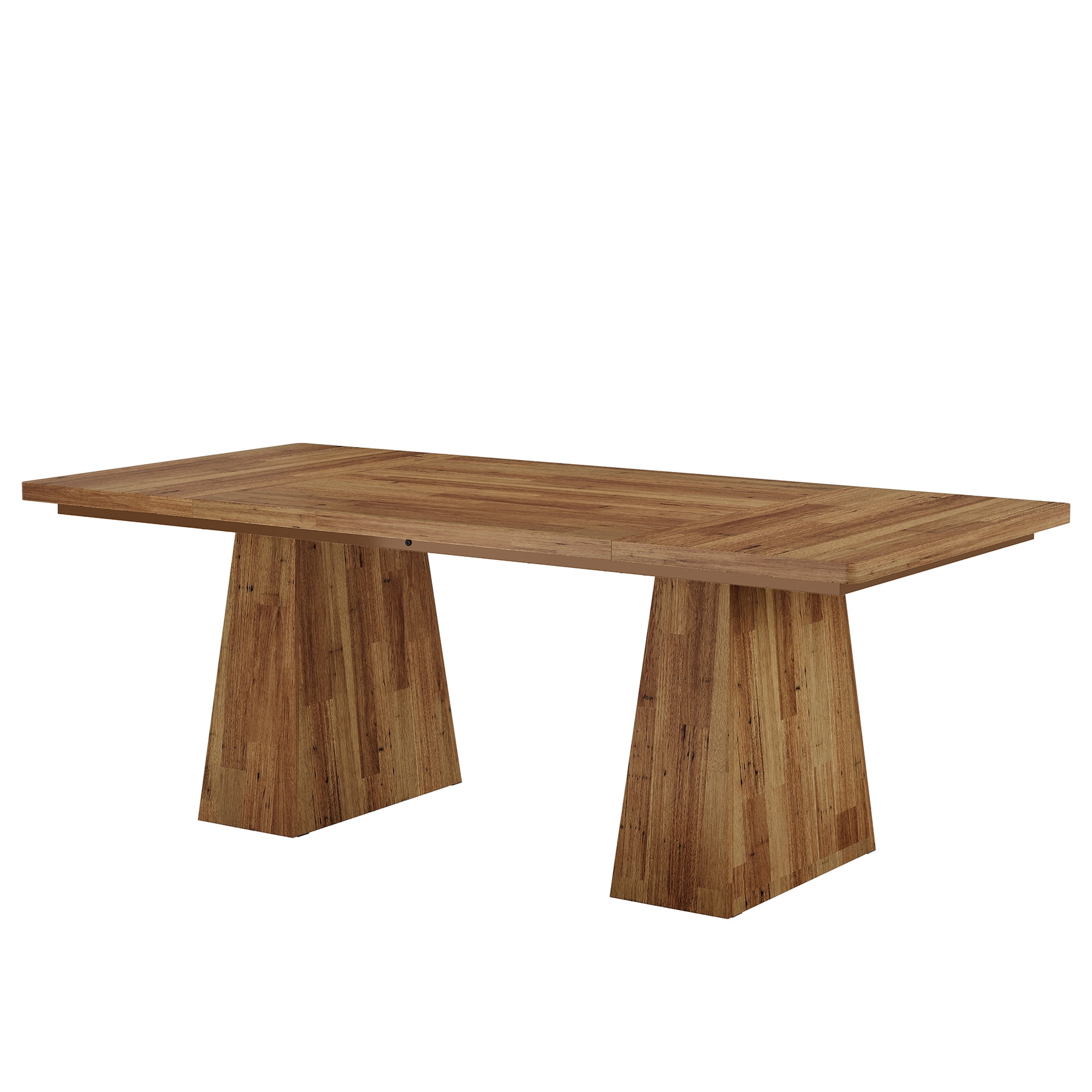 Fnova 63" Home Office Computer Desk, Brown Modern Executive Desk, Writing Desk, Easy to Assemble