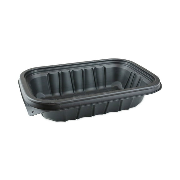 Pactiv Evergreen EarthChoice Entree2Go Takeout Container, 24 oz, 8.66 x 5.75 x 1.97, Black, 300/Carton -PCTYCNB9X624000