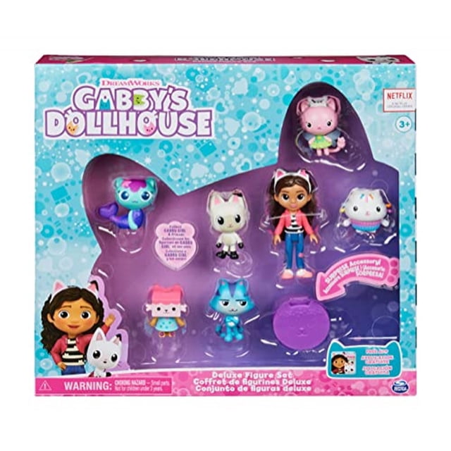 Gaby's Dollhouse Gabby's Dollhouse Set de regalo de figura de lujo con 7 figuras de juguete y accesorio sorpresa