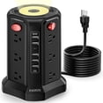 thumbnail image 2 of Power Strip Tower Surge Protector-Passus 12 Ampliamente tomacorrientes, 2 of 2