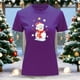 thumbnail image 3 of Playera Blusa Con Estampado De Muñeco De Nieve Navidad Color Morado Talla Mediana Marca Emil SaEs, 3 of 4
