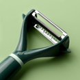 thumbnail image 2 of Wholesale Stainless Steel Dual-Blade Peeler for Kitchen: Multi-Functional Tool for Fruits, Vegetables & Fish Scaling – Lightweight, Rust-Resistant, Easy-Grip Design in White-Green (Perfect for Home,, 2 of 6