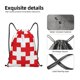 thumbnail image 4 of Fotbe Red Cross 1 Bolsa Mochila con Cordón Estampada, Bolsa de Gimnasio Deportiva, Bolsa Cinch, Bolsa con Cordón para Hombres y Mujeres-Medium, 4 of 6