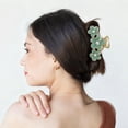 thumbnail image 2 of Unique Bargains 1 Pc Claw Clip Large Triple Flower Light Blue, 2 of 5