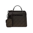 thumbnail image 1 of Bolsa tote Steve Madden color café oscuro piel 100%, con asa desmontable y monedero pequeño incluido, 2 compartimentos internos, 1 of 5