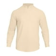 thumbnail image 4 of Ceisia Men's Loose Fit Cotton-Linen Like 2-Piece Set Stand-Up Collar Henley Long Sleeve Shirt with Elastic Waist Wide Leg Pants Gifts, 4 of 6