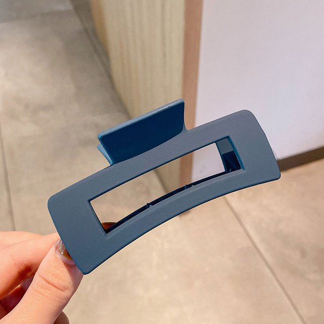 Pinza cuadrada para el pelo, pinza para el pelo, pinza para la parte posterior de la cabeza, sencilla, elegante, grande, pinza para el pelo, pinza para el baño con forma de tiburón