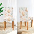 thumbnail image 3 of Yayeee 4 Pack Dining Chair Covers Stretch Parson Chairs Slipcovers Seat Protector, Gray Seashell, 3 of 6