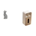 thumbnail image 1 of Estatua De Gato, Figura De Resina, Dispensador De Pañuelos, Escultura Decorativa De Animal, Servilletero Multiusos, Adorno De Escritorio Coleccionable Para Sala De Estar, Dormitorio, Entrada,, 1 of 8