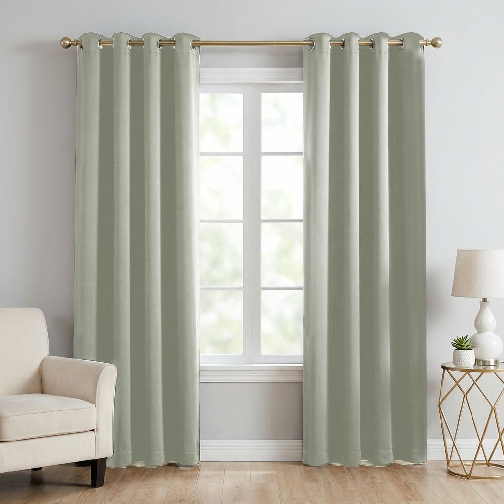 Blackout Curtains, Blackout Curtains Set of 2 Panels, Thermal Insulated Room Darkening Curtains for Bedroom, Privacy Protection & Noise Reducing