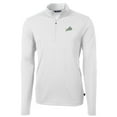 thumbnail image 2 of Men's Cutter & Buck White Florida Gulf Coast Eagles Big & Tall Virtue Eco Pique Recycled Quarter-Zip Pullover Top, 2 of 3