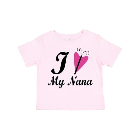 

Inktastic I Love My Nana Girls Gift Toddler Toddler Girl T-Shirt