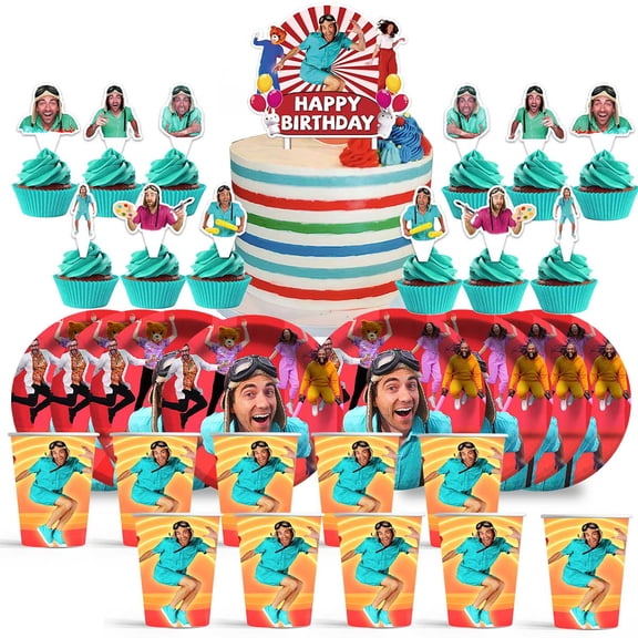 GoDanny Birthday Cups Party Supplies Plates Decorations Cake Topper Decor