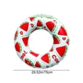 thumbnail image 3 of WWC Watermelon Pool Float, Inflatable Fruit Swim Ring with Handles, Extra-Thick PVC Floatie for Adults and Kids, Summer Water Party Decor, 3 of 6