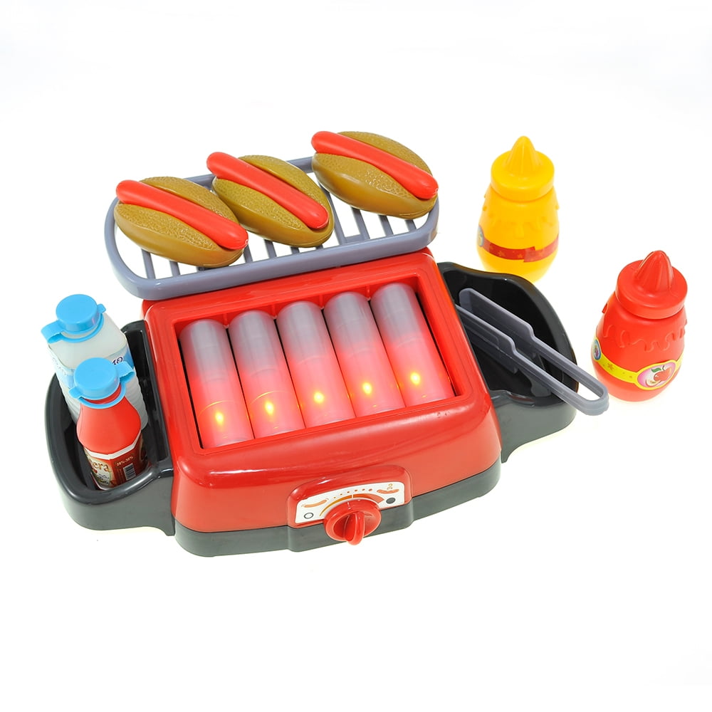 Kitchen Connection Hot Dog Roller Grill Pretend Food Playset - Multicolor
