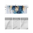 thumbnail image 4 of Valances for Windows Abstract Graffiti Art Rod Pocket Cafe Window Treatments Valance Curtains for Kitchen Bathroom Laundry Basement Windows 56"x16", 4 of 9