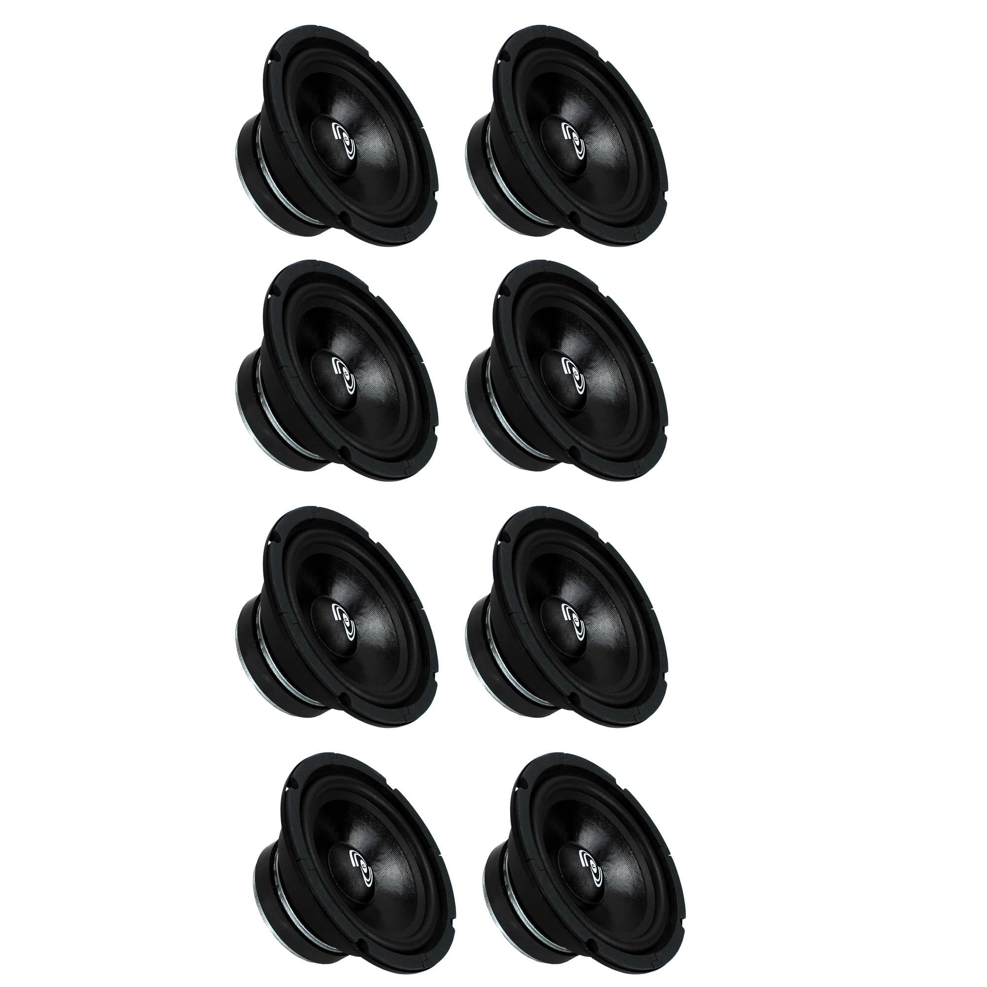 Pyle PDMR6 6.5" 300W Car Mid Bass MidRange Woofer Audio Speaker, Black
