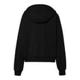 thumbnail image 6 of Telankuip Zip up Hoodies for Womens Casual Relaxed Fit Solid Color Hooded Sweatshirts with Thumbholes and Pockets Autumn and Winter Outerwear Full Zipper Jackes Black M, 6 of 6