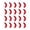 Red, variant on 20 Pack Soft Worm Fishing Lures Silicone Swim Bait Freshwater Saltwater Tackle Accessory Realistic Texture Trout Bass Panfish Outdoor Angling Supply