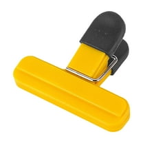Chip Bag Clips for Food Storage - Plastic Sealing Clips for Potato Chip Bags, Snacks, Pet Food, And More, Keep Food Fresh And Airtight, （Yellow S）Harlik