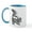 White/Blue Inside, variant on CafePress - Cute Baby Skunk Mug - 11 oz Ceramic Mug - Novelty Coffee Tea Cup