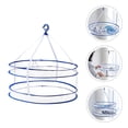 thumbnail image 4 of MasteelfCA 1pc Mesh Clothes Hanging Dryer Double-Layer Foldable Sweater Drying Basket, 4 of 8
