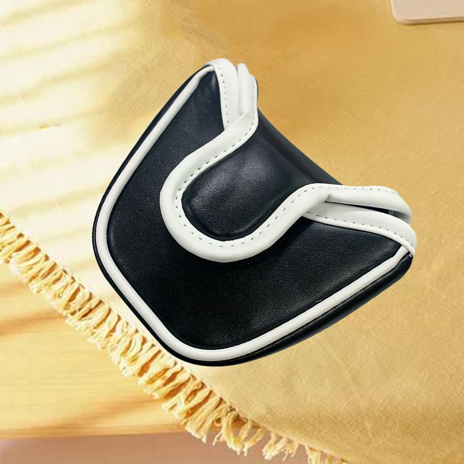 harayaa 4x Golf Mallet Headcover Club Cover Made of PU Leather Black