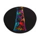 thumbnail image 1 of Balery Neon Psychedelic Giraffe Fundas de asiento para taburete de bar redondo de tela de terciopelo ajustables que protegen de arañazos y manchas para sillas de 14 a 17 pulgadas.-12 inch, 1 of 7