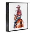thumbnail image 3 of Stupell Industries Southwestern Glam Cowgirl on Horse Black Framed Giclee Art, 12 x 12, by Amanda Greenwood, 3 of 8