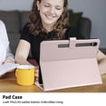 thumbnail image 6 of for Samsung Galaxy Tab S10 FE Plus 13.1 Inch Case, Rhombus Pattern Multiple Viewing Angles Stand Slim Folio Cover (Rose Gold), 6 of 6