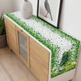 thumbnail image 4 of St. Patrick's Day Table Runner - 60 Inch Long, Kitchen Dining Table Runner Dresser Scarves, Farmhouse Green Boots Daisy Clovers Farmhouse Decor for Coffee Tables Wedding Party Banquet, 4 of 8