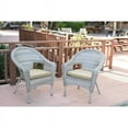 thumbnail image 2 of Jeco Clark Wicker Patio Chair in Gray and Tan (Set of 2), 2 of 2