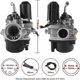 thumbnail image 2 of Carburetor, Replacement Carburetor With 17.5mm Bore For Most Piaggio/Gilera/Aprilia 50cc Scooters hwy, 2 of 3