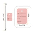 thumbnail image 2 of Price Tags and Hang Tag String Clothing Tag, 2"x1.4" Pink String Tags for Clothes, Retail Store 250 Set, 2 of 6