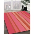 thumbnail image 3 of Ahgly Company Tapis d'Intérieur Lavables en Machine, Rectangle Rouge Transitionnel, 7' x 10', 3 of 7