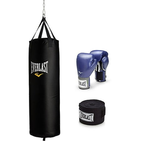Everlast 70 lb Heavy Bag and Pro Style Boxing Kit - 0