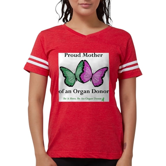CafePress - Proudmotherdonor T Shirt - Womens Football Shirt
