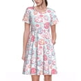 thumbnail image 1 of Disketp Cute Sheep para Vestido de Manga Corta para Mujeres, Vestidos de Verano para Mujeres, Casual y Holgado para la Playa, 1 of 6