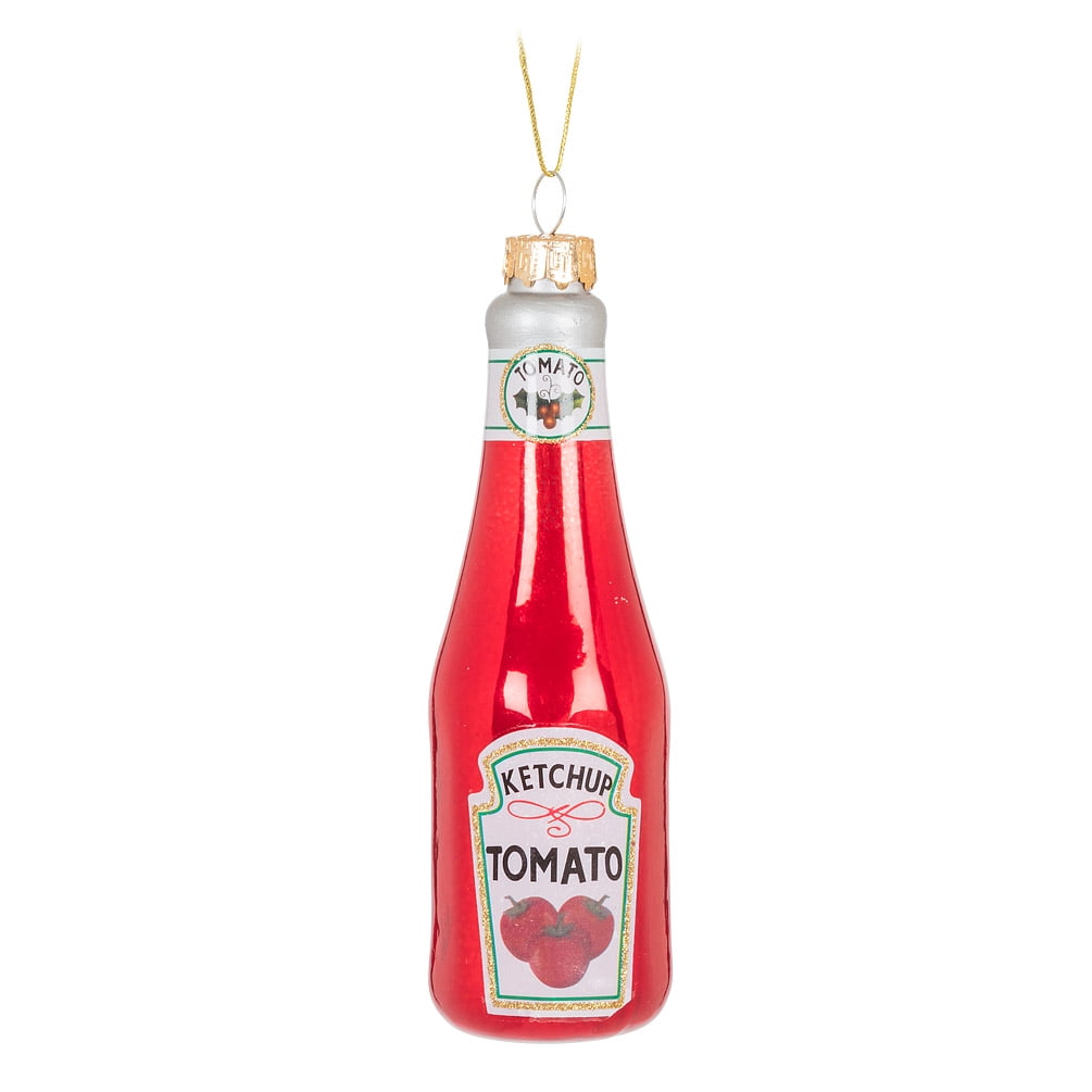 Set of 12 Ketchup Bottle Ornament