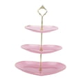 thumbnail image 2 of Soporte de 3 niveles para cupcakes, soporte para postres, soporte de exhibición para , soporte para cupcakes, bandeja para servir escalonada para Rosa, 2 of 8
