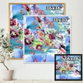 thumbnail image 4 of Wildflowers and Vibrant Wild Spring Leaves XIII 16 in x 16 in Framed Painting Canvas Art Print, by Designart, 4 of 5