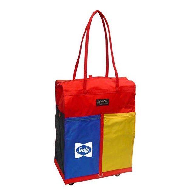 1166C Red Sac de Courses avec Roues - Rouge