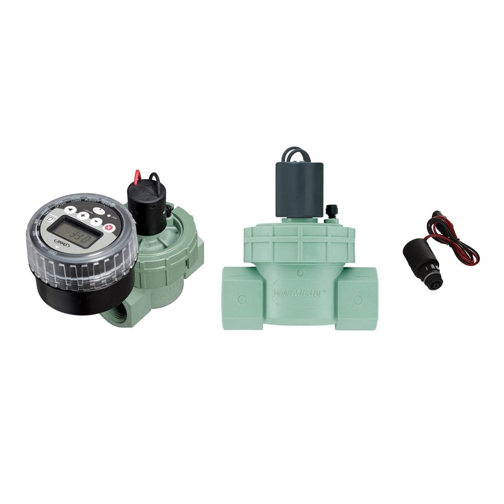 Orbit Battery Powered Timer and 2 Valve Sprinkler Irrigation Bundle