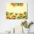 thumbnail image 6 of Balery Sunflowers On A Yellow Background Pattern Canvas Decorative Picture – 30x40in Premium Wall Art, Modern Canvas Print for Home Decor（Horizontal）, 6 of 6