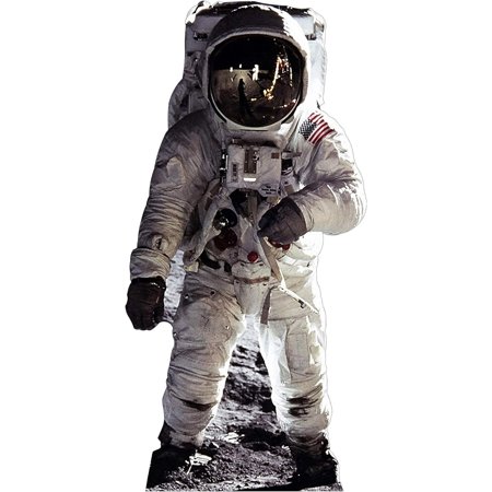 Astronaut Buzz Aldrin Life-Size Cardboard Cutout Standup - 71 x 35 inches