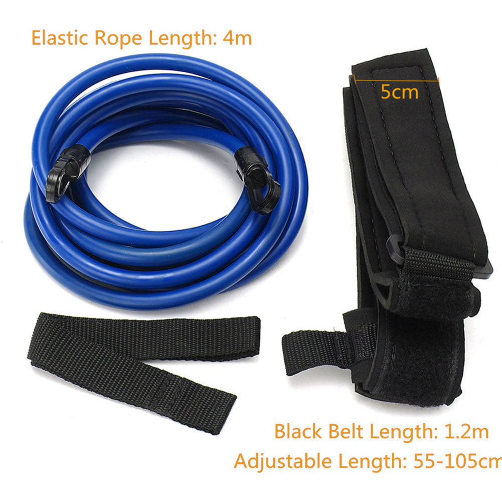 3 4 Swimming Bungee Exerciser Leash Cord Training Rope Hip Swim Belt Safety Pool 