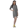 thumbnail image 3 of Moomaya Moss Georgette Short Straight T-Shirt Dress For Women Plus Size Clothing, 3 of 6